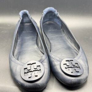 Tory Burch Navy Flats 8.5